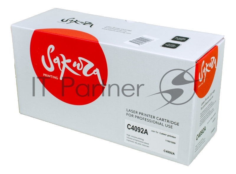 Картридж Sakura C4092A для HP 1100/1100a/1100 se/1100xi/1100a xi/3200/3200se/3200ase/3200, черный, 2500 к.