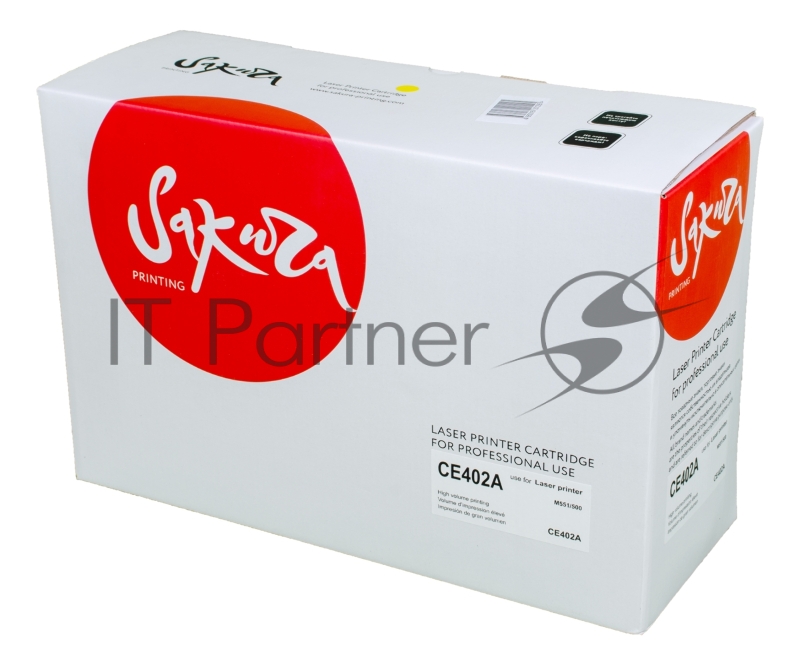 Картридж Sakura CE402A для HP Enterprise 500 Color M551n/525f/525dn/570/575f, желтый, 6000 к.