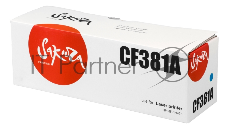 Картридж Sakura CF381A для HP MFP M476, синий, 2700 к.