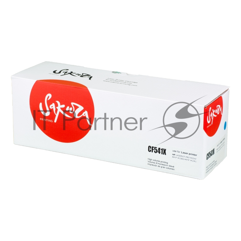Картридж Sakura CF541X (203X) для HP M254, MFP M280/281, синий, 2 500 к.
