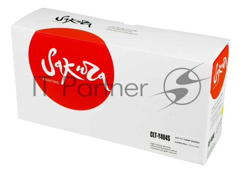 Картридж лазерный Sakura CLTY404S для Samsung SL-C430/SL-C480, желтый, 1500 к.