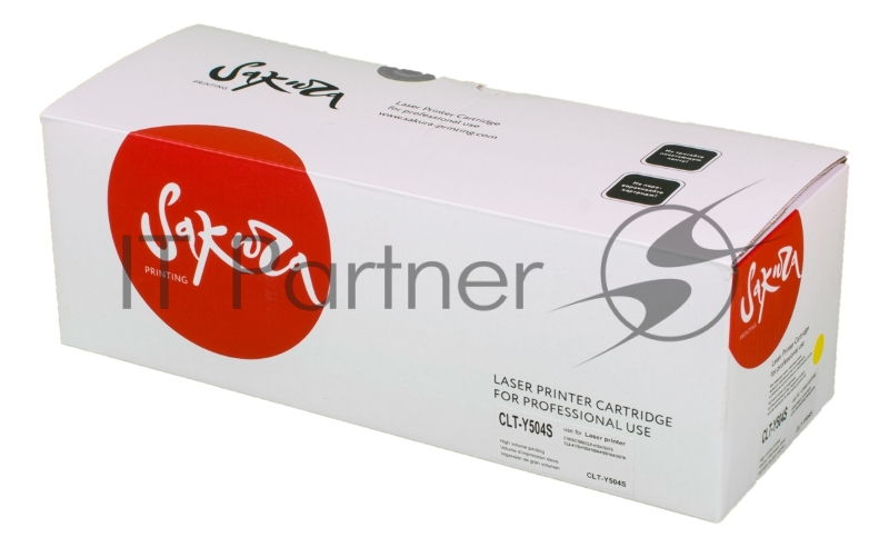 Картридж лазерный Sakura CLTY504S для Samsung CLP-415, CLX-4195, SL-C1810, SL-C1860, желтый, 1800 к.