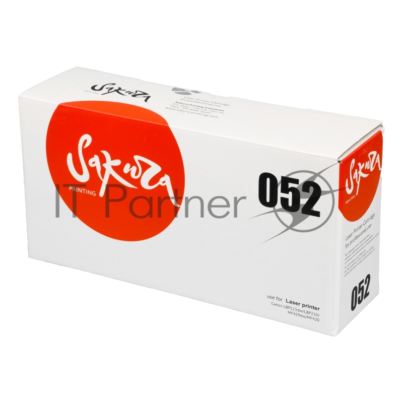 Картридж лазерный Sakura CRG052 для Canon i-SENSYS LBP212/214/215, i-SENSYS MF421/426/428/429, черный, 3 100 к.