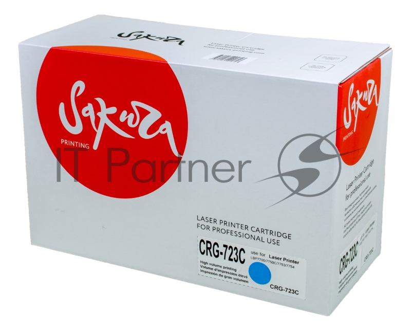 Картридж лазерный Sakura CRG723C для Canon LBP7700/7750C/7753/7754, синий, 8500 к.