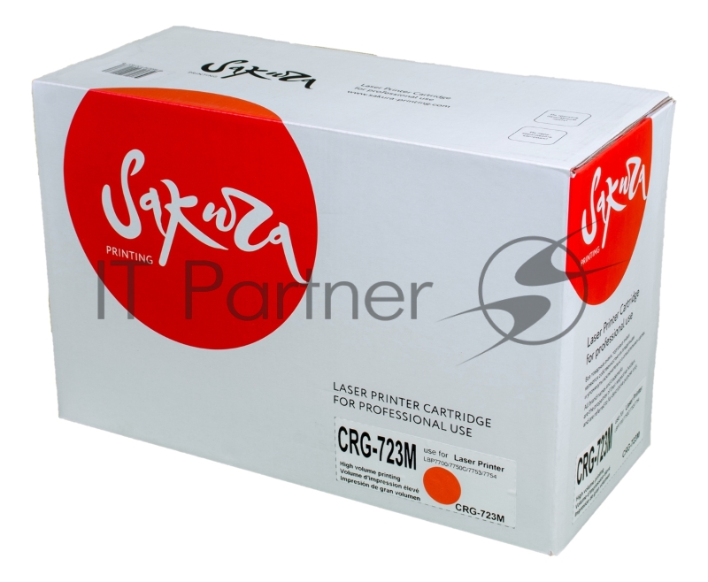 Картридж лазерный Sakura CRG723M для Canon LBP7700/7750C/7753/7754, пурпурный, 8500 к.
