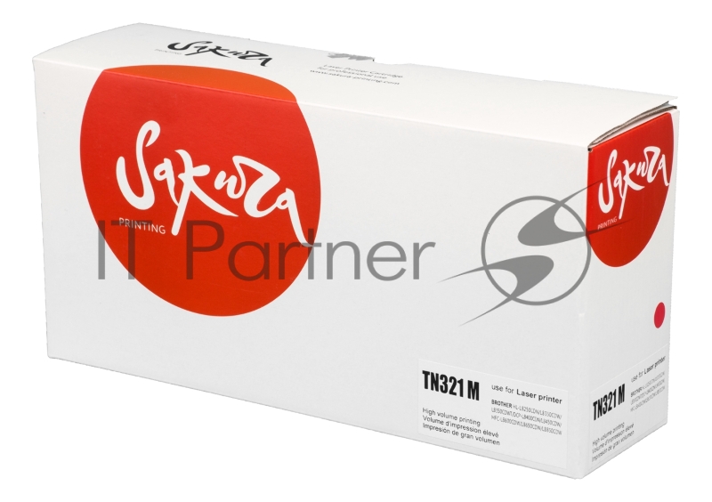 Тонер-туба Sakura KMTN-321M (A33K350) для Konica Minolta, пурпурный, 25000 к.