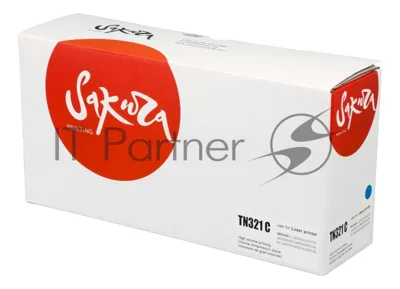 Тонер-туба Sakura KMTN-321C (A33K450) для Konica Minolta, голубой, 25000 к.