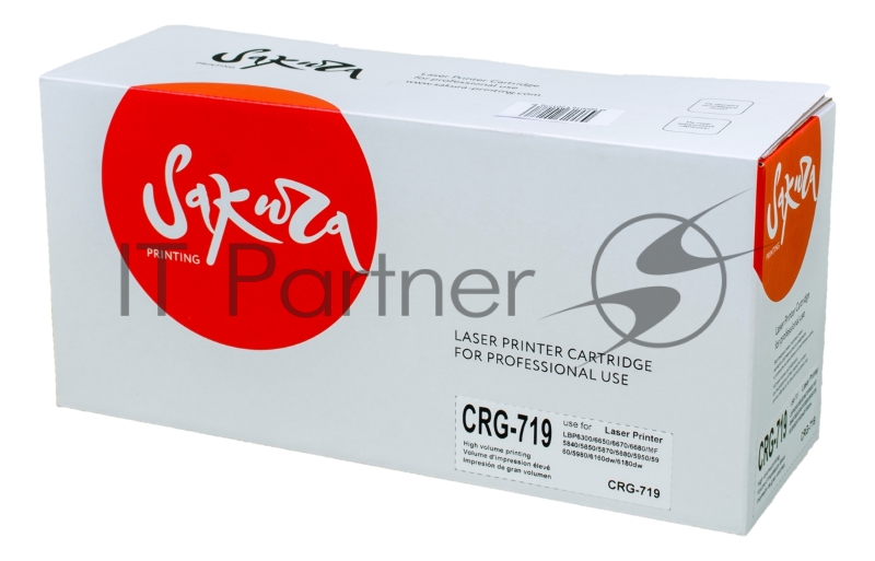 Картридж лазерный Sakura CRG719 для Canon LBP6300/6650/6670/6680 MF5840/5850/5870/5880/5950/5940DN/5960/5980/6160DW/6180DW/6140DN, черный, 2100 к.