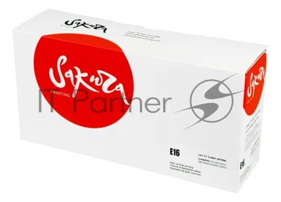 Картридж Sakura E16 для Canon FC108/128/200/208/220/228/336/PC860/880/890, черный, 2000 к.