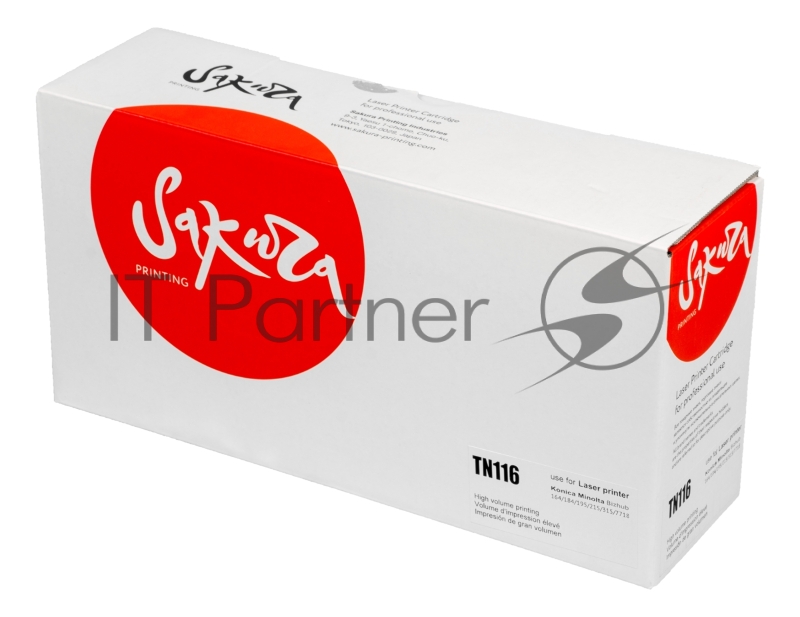 Тонер-туба Sakura KMTN-116 (A1UC050) для Konica Minolta, черный, 11000 к.
