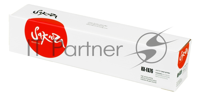 Картридж Sakura KXFA76 для Panasonic KX-FL501/502/503/M553RU, черный, 2 000 к.