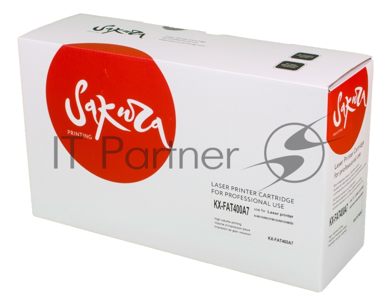 Картридж Sakura KXFAT400A7 для Panasonic KX-MB1500RU, KX-MB1520RU, KX-MB1530RU, KX-MB1536RU, черный, 1800 к.