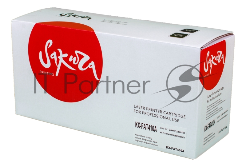 Картридж Sakura KXFAT410A для Panasonic KX-MB1500RU, KX-MB1520RU, KX-MB1530RU, KX-MB1536RU, черный, 2500 к.
