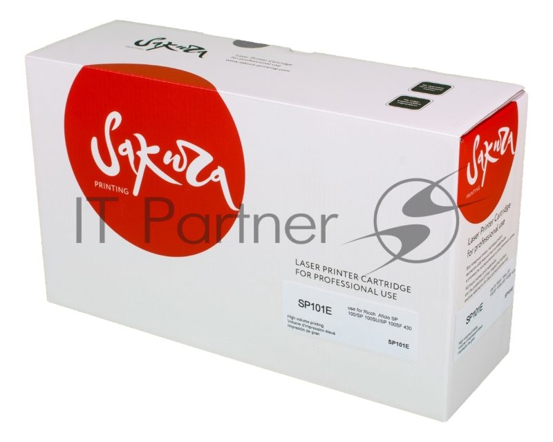 Картридж Sakura SP101E Black для Ricoh Aficio SP 100, SP 100SU, SP 100SF, SP 112, черный, 2000 к.