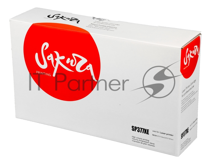 Картридж лазерный Sakura SP377XE для Ricoh Aficio SP 377 Series, черный, 6 400 к.