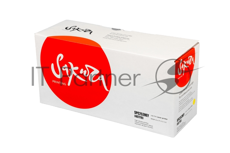 Картридж Sakura SPC252HEY (407719) для Ricoh, желтый, 6000 к.