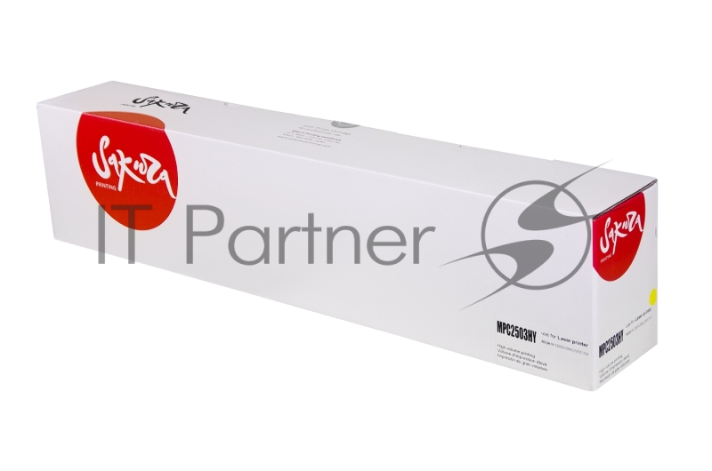 Тонер-туба Sakura MPC2503HY (841926) для Ricoh Aficio MP C2003/C2503/C2011, желтый, 9500 к.