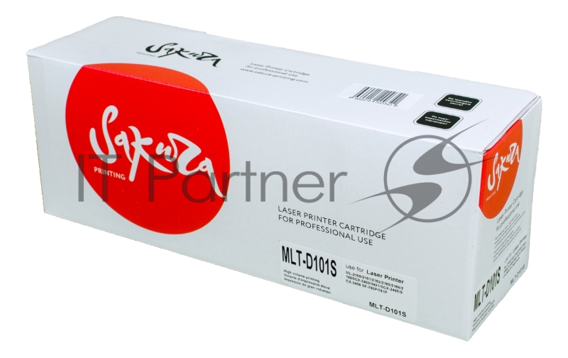Картридж лазерный Sakura MLTD101S для Samsung ML-2160/65/67/68/SCX-3400/05/07, черный, 1500 к.