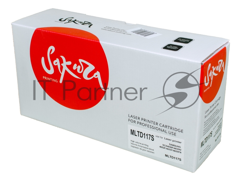 Картридж лазерный Sakura MLTD117S для Samsung SCX-4655, черный, 2500 к.