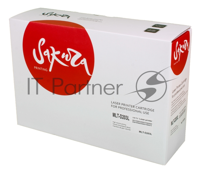 Картридж лазерный Sakura MLTD203L для Samsung ProXpress SL-M3820/4020 Series, M3870/4070 Series, черный, 5000 к.