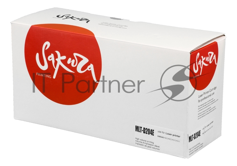 Картридж лазерный Sakura MLTD204E для Samsung SL-M3325/3375/3825/3875/4025/4075 черный, 10 000к.