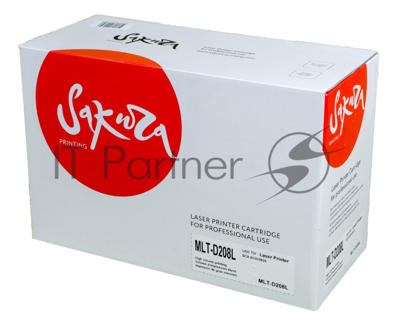 Картридж лазерный Sakura MLTD208L для Samsung SCX-5635/5835, черный, 8000 к.