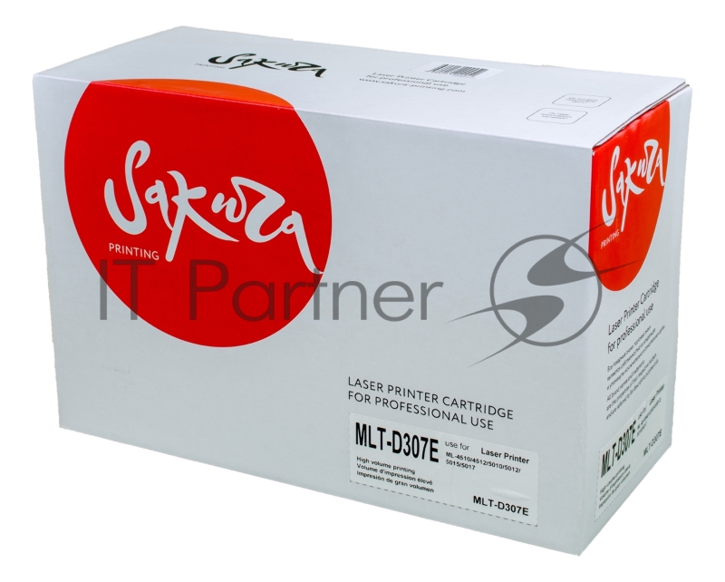 Картридж Sakura MLTD307E для Samsung ML-4510/4512/5010/5012/5015/5017, черный, 20000 к.