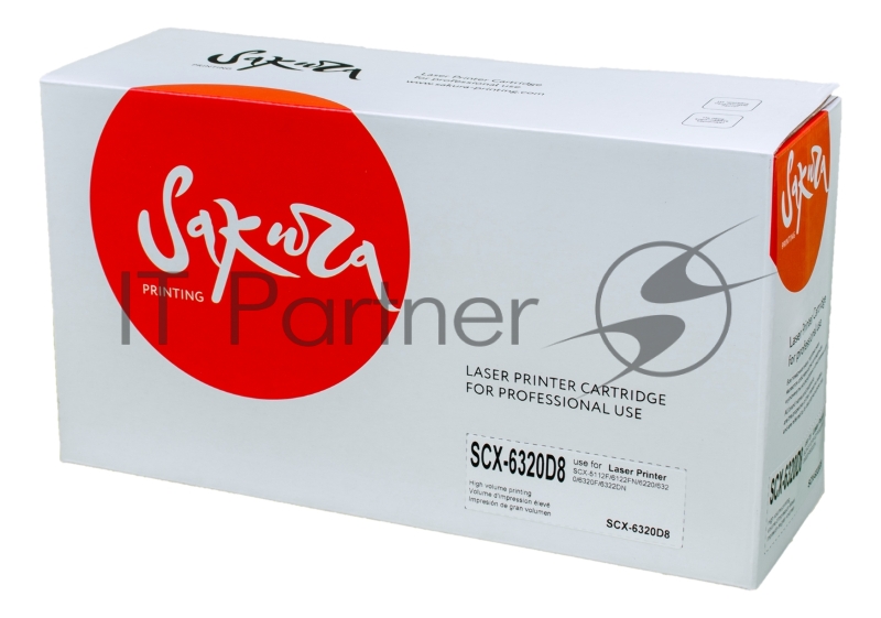 Картридж лазерный Sakura SCX6320D8 для Samsung SCX-5112F/6122FN/6220/6320/6320F/6322DN черный, 8000 к.