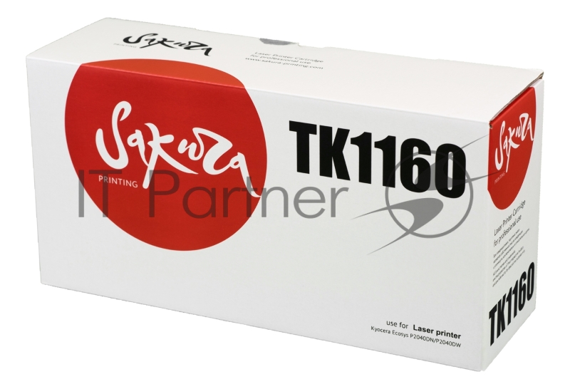 Картридж Sakura TK1160 для Kyocera Mita ECOSYS p2040dn/p2040dw, черный, 7 200 к.