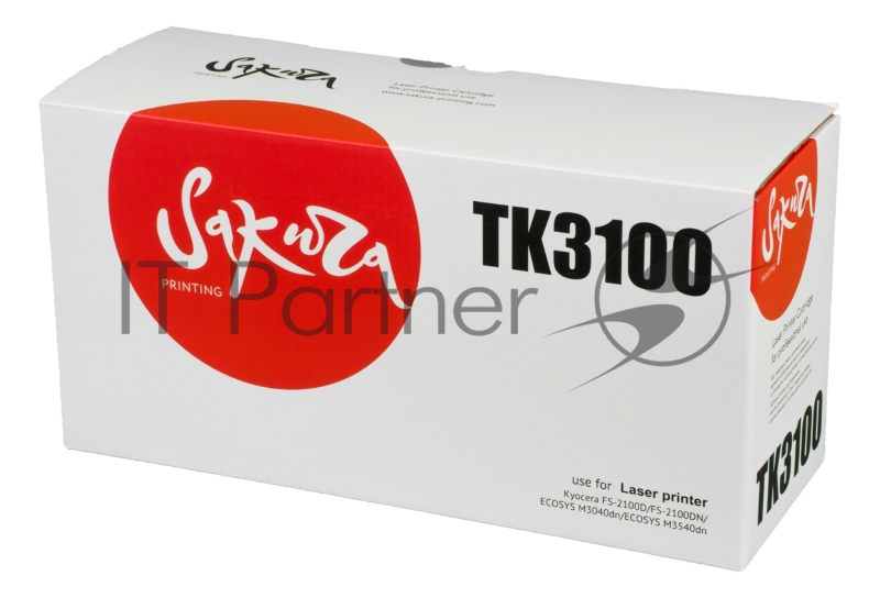 Картридж лазерный Sakura TK3100 для Kyocera FS-2100D, FS-2100DN, ECOSYS M3040dn, ECOSYS M3540dn, черный, 12500 к.
