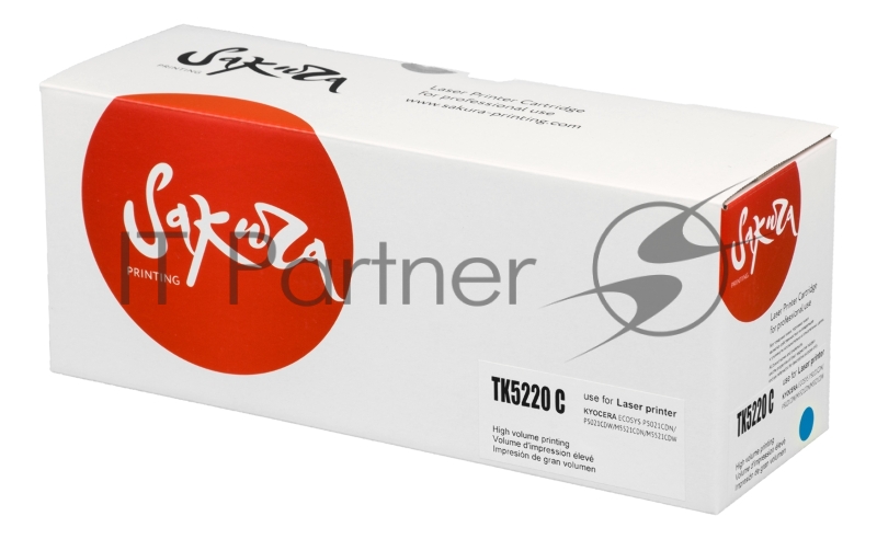 Картридж Sakura TK5220C для Kyocera Mita ECOSYS p5020cdn/p5021cdw/m5221cdn/m5521cdw, синий, 1 200 к.