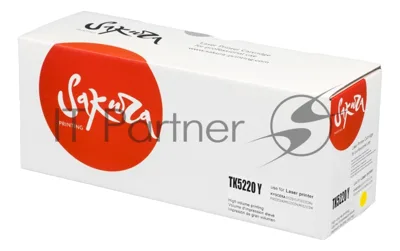 Картридж Sakura TK5220Y для Kyocera Mita ECOSYS p5020cdn/p5021cdw/m5221cdn/m5521cdw, желтый, 1 200 к.
