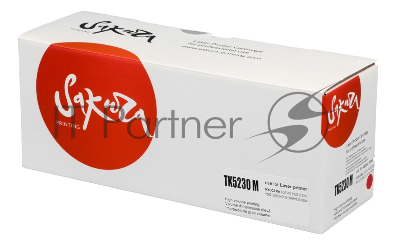 Картридж Sakura TK5230M для Kyocera Mita ECOSYS p5021cdn/p5021cdw/p5221cdn/p5521cdw, пурпурный, 2 200 к.