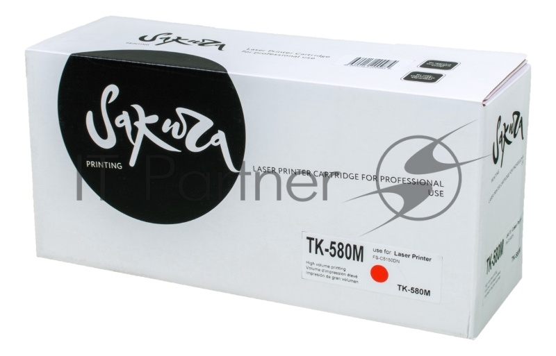 Картридж Sakura TK580M для Kyocera Mita FS-5150DN/5250DN, пурпурный, 2800 к.