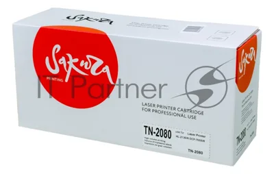 Картридж лазерный Sakura TN2080 для Brother HL-2130R, DCP-7055R, черный, 700 к