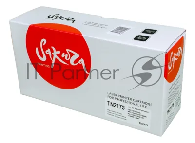 Картридж лазерный Sakura TN2175 для Brother HL-2140/2141/2150N/2170W DCP-2822/7030/7032/7040/7045 MFC-7450/7840N/7340/7440N/7320, черный, 2600 к.