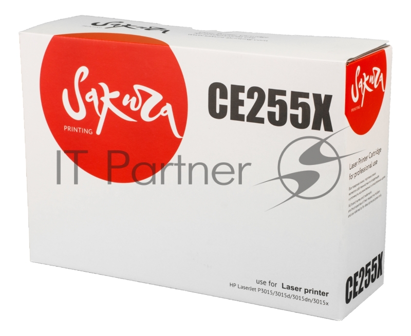 Картридж лазерный Sakura CE255X для HP LaserJet P3015/3015d/3015dn/3015x, черный, 12500 к.