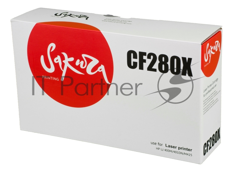 Картридж лазерный Sakura CF280X для HP LJ 400M/401DN,M425, черный, 6900 к.