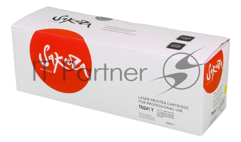 Картридж лазерный Sakura TN241Y для Brother HL-3140CW, HL-3150CDW, HL-3170CDW, DCP-9020CDW, MFC-9140CDN, MFC-9330CDW, MFC-9340CDW, желтый, 1400 к.