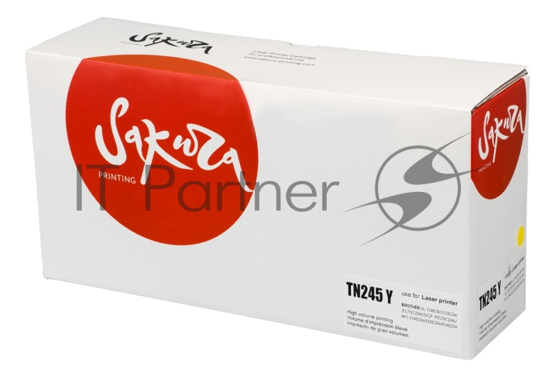 Картридж лазерный Sakura TN245C для Brother HL-3140/3150/3170, DCP-9020, MFC-9140/9330/9340, желтый, 2 200к.