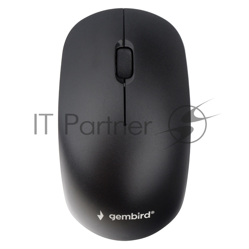 Мышь беспроводная Gembird MUSW-435 черный, 1600 dpi, радиоканал, USB, кнопки - 3