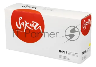 Картридж лазерный Sakura TN423Y для Brother HL-8260, DCP-8400, MFC-8690, желтый, 4 000к.
