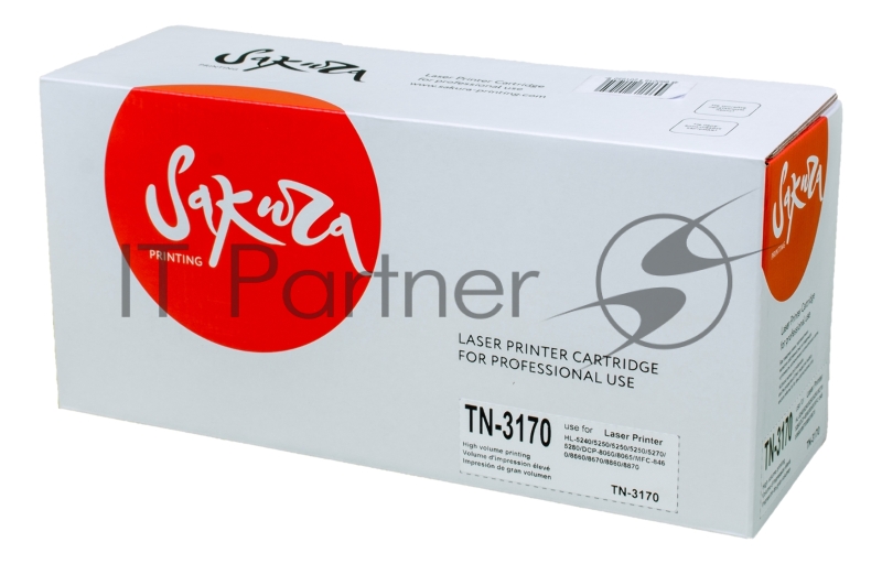 Картридж лазерный Sakura TN550/580/3130/3135/3145/3170/3175/3185 для Brother HL-5240/5250/5250/5250/5270/5280 DCP-8060/8065 MFC-8460/8660/8670/8860/8870, черный, 7000 к.