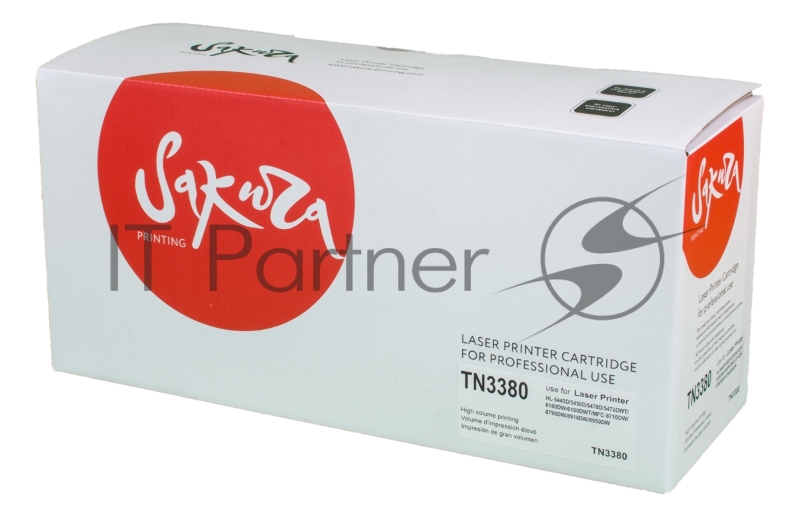Картридж лазерный Sakura TN750/3380 для Brother HL-5440/5445/5450/5470/6180/DCP-8110/8150/8155/8250/MFC-8510/8515/8520/8950, черный, 8000 к.