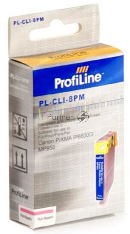 Картридж струйный ProfiLine PL-CLI-8PM для принтеров Canon Pixma iP6600D/MP950 Photo Magenta водн