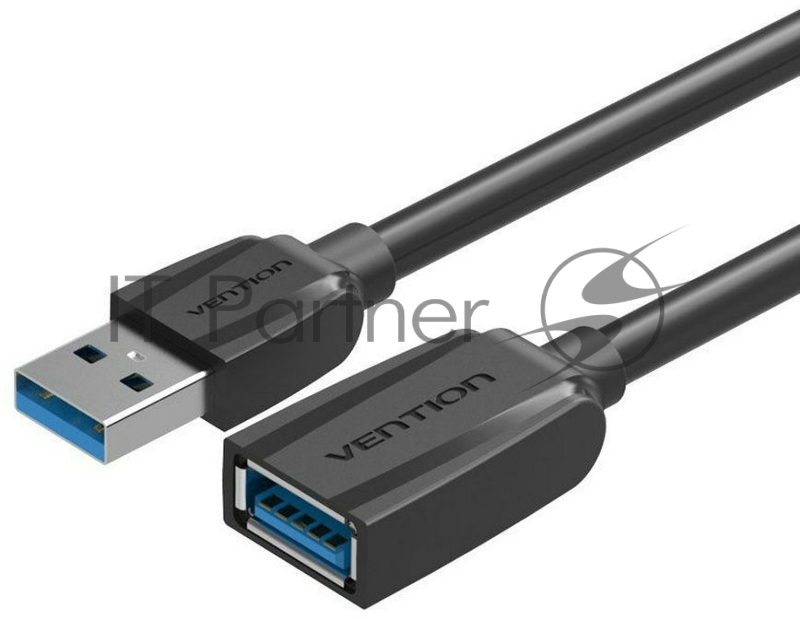 Кабель-удлинитель Vention USB 3.0 AM/AF - 3 м Black Edition
