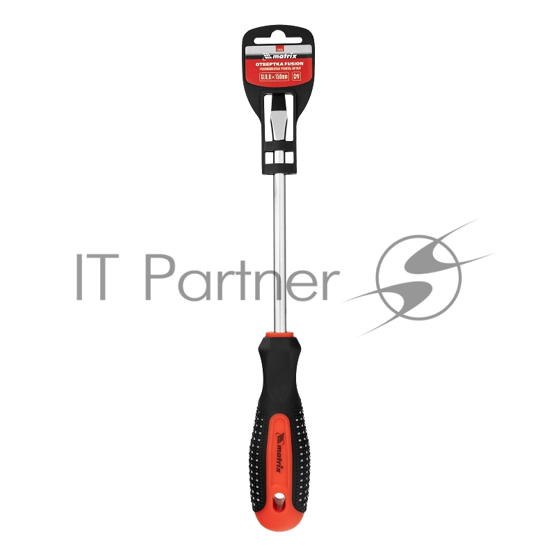 Отвертка Matrix fusion sl8.0х150мм crv 3-х компонентная рукоятка anti slip