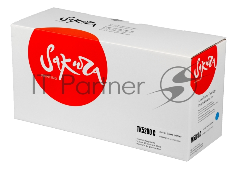 Картридж Sakura TK5280C для Kyocera Mita ECOSYS P6235cdn, синий, 11 000к.