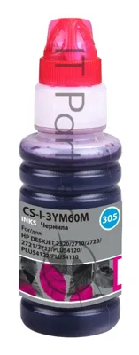 Чернила Cactus CS-I-3YM60M пурпурный100мл для HP DeskJet 2710/2120/2721/2722/2723