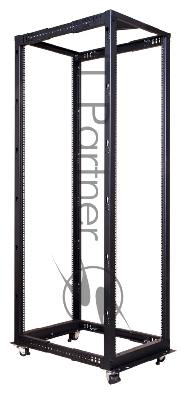 Стойка двухрамная Lanmaster TWT-RACK2-42U-ADJ 42U 480ммX560мм 1000кг черный
